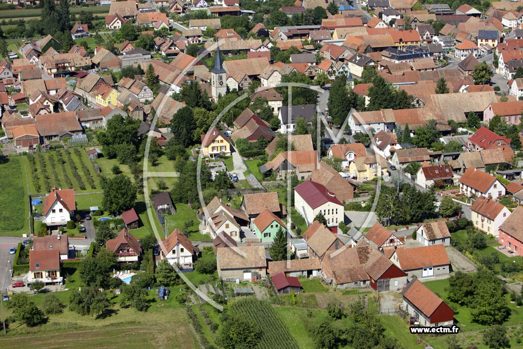 Photo arienne de Baldenheim
