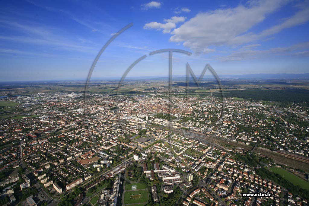 Photo arienne de Colmar