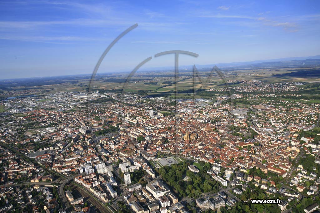 Photo arienne de Colmar