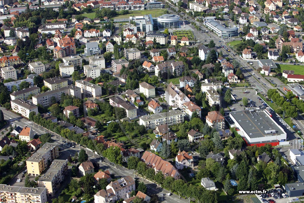 Photo arienne de Colmar (Quartier Centre)