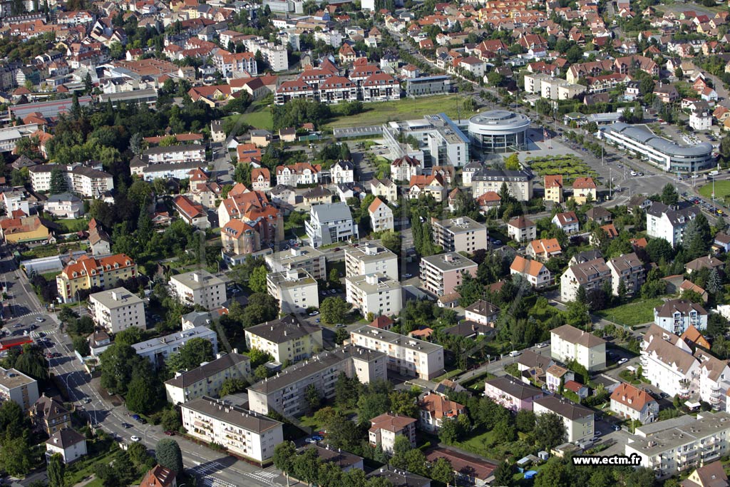 Photo arienne de Colmar (Quartier Centre)