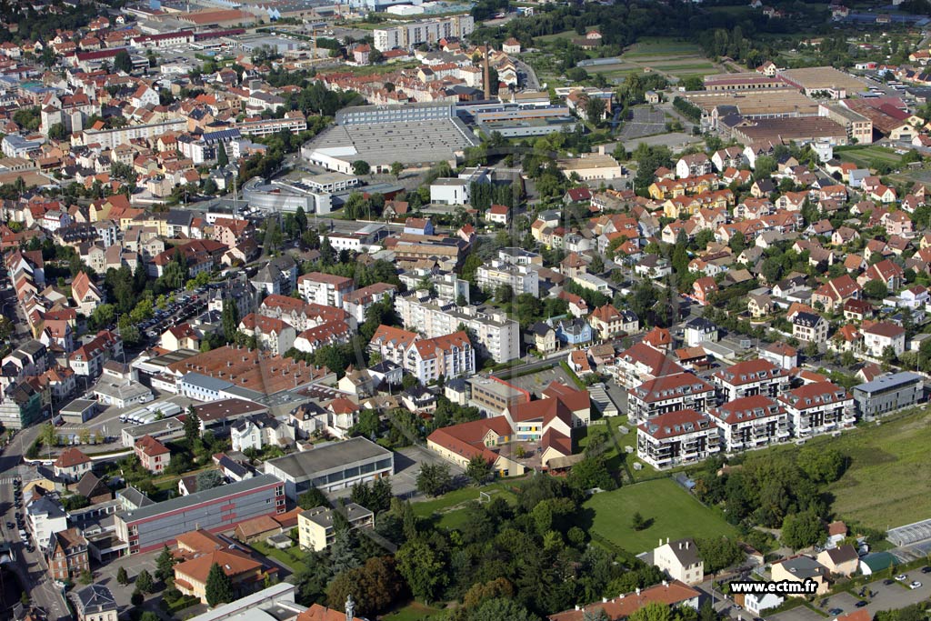 Photo arienne de Colmar (Quartier Centre)
