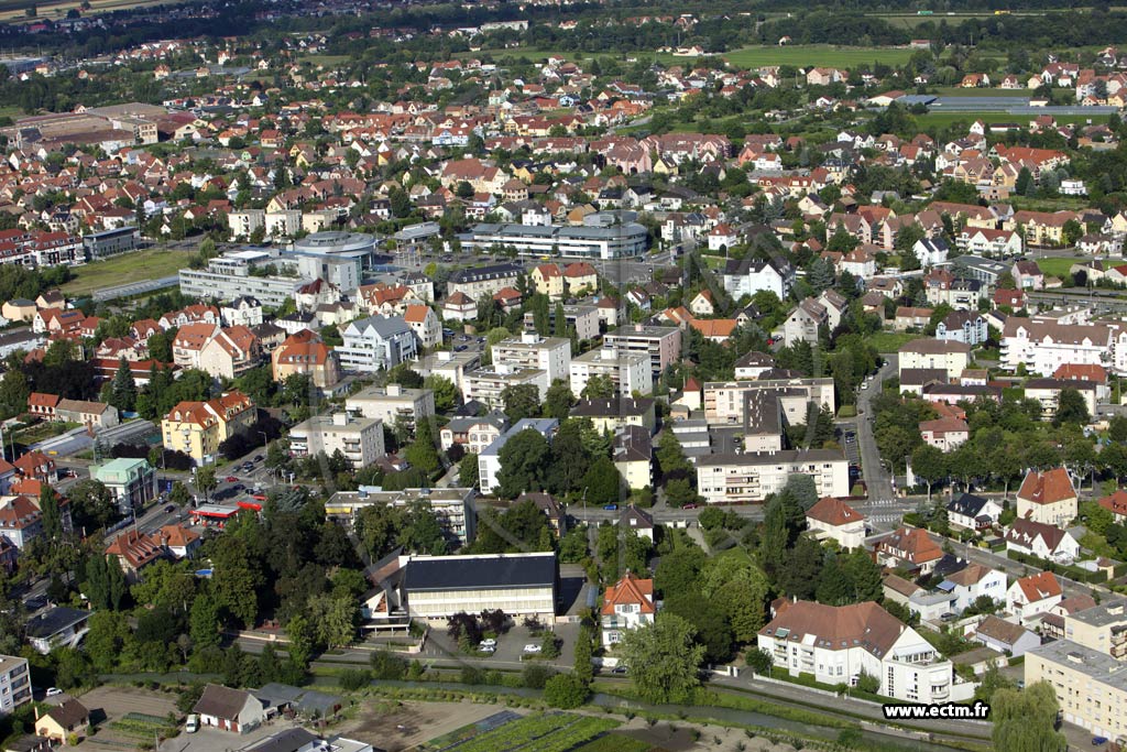 Photo arienne de Colmar (Quartier Centre)