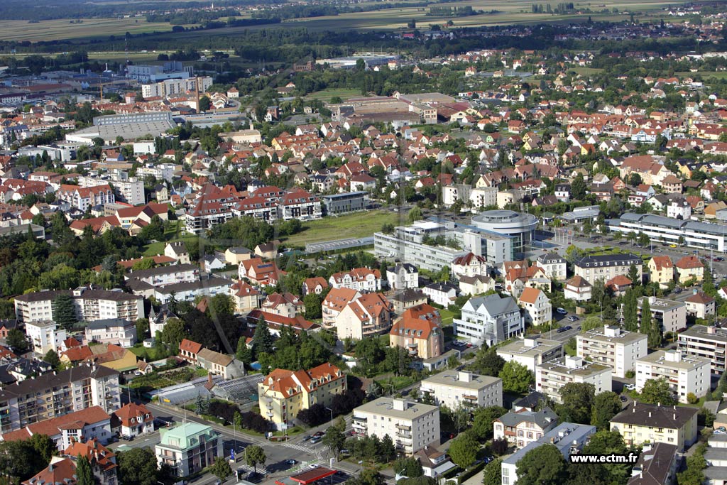 Photo arienne de Colmar (Quartier Centre)