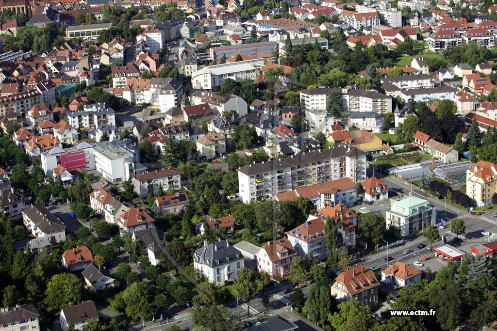 Photo arienne de Colmar (Quartier Centre)