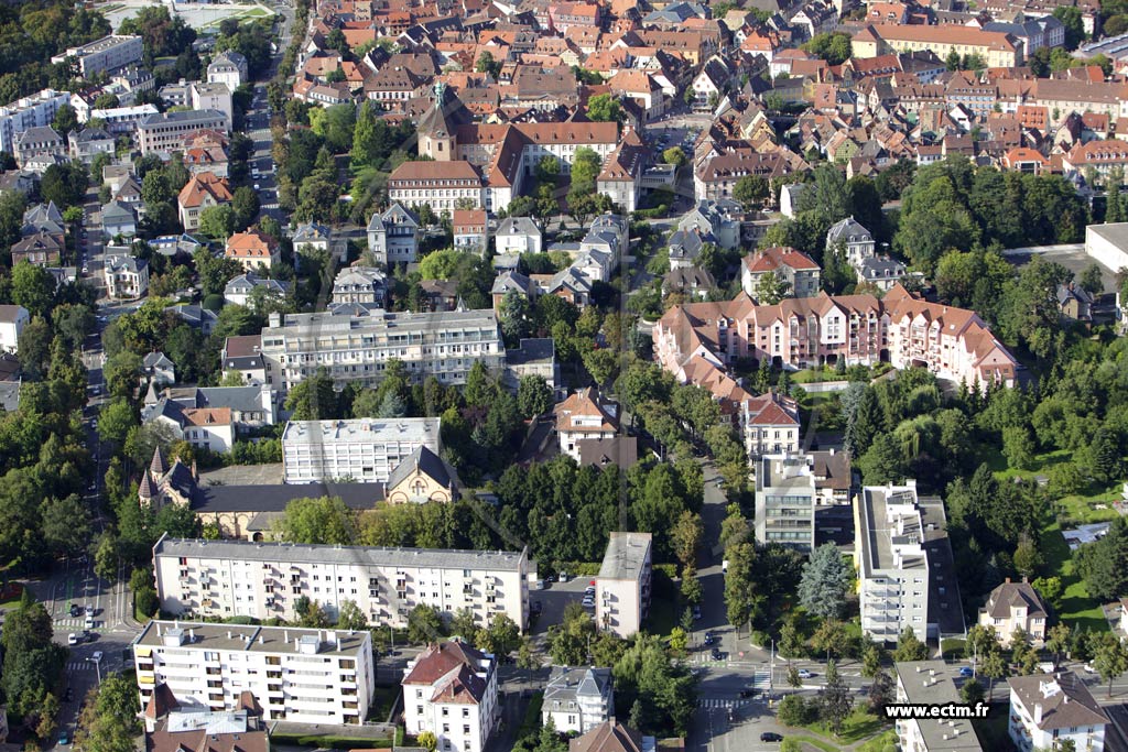 Photo arienne de Colmar (Quartier Centre)