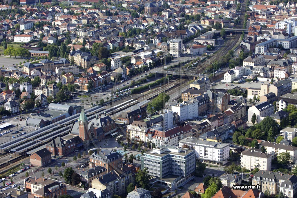 Photo arienne de Colmar (Quartier Centre)