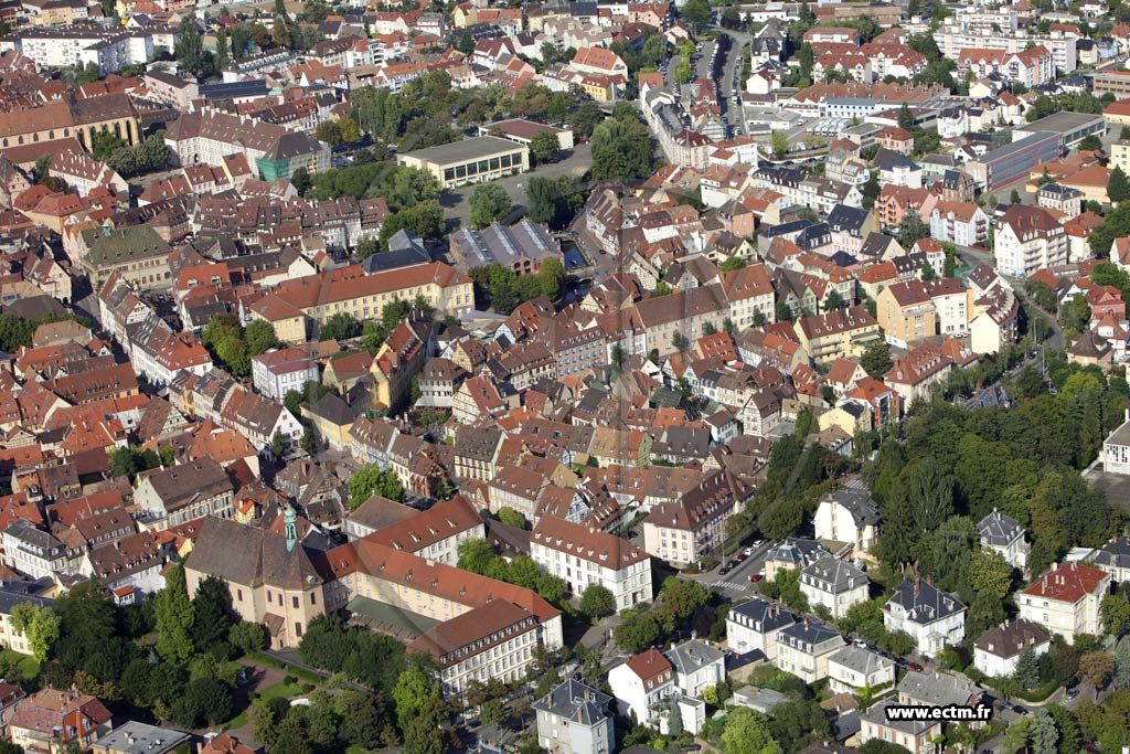 Photo arienne de Colmar (Quartier Centre)