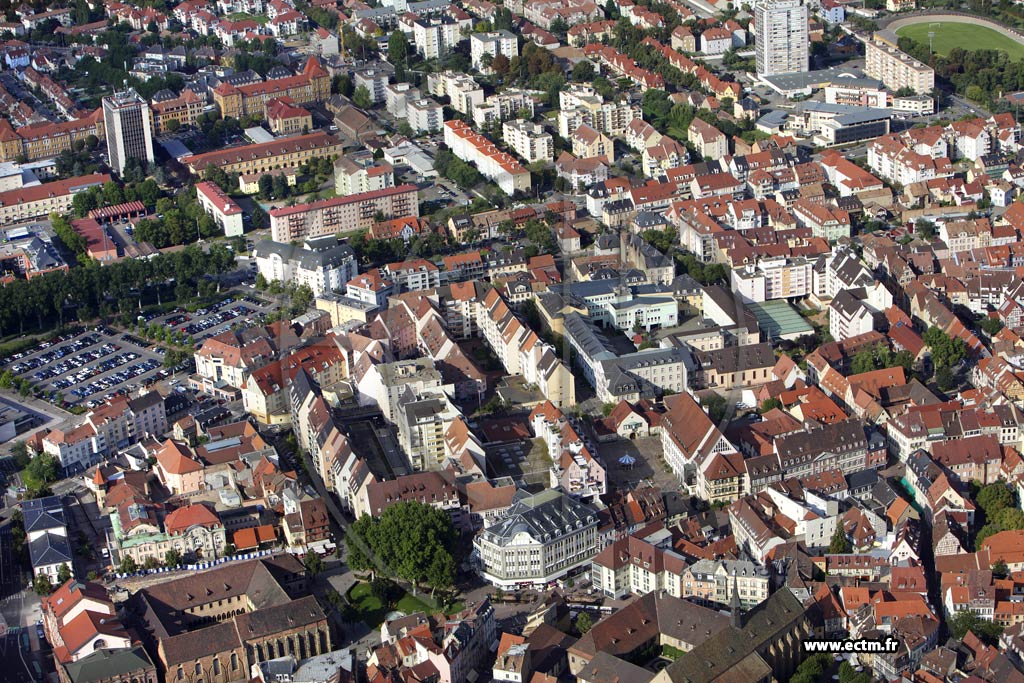 Photo arienne de Colmar (Quartier Centre)