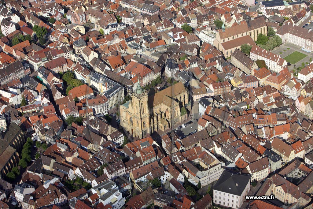 Photo arienne de Colmar (Quartier Centre)