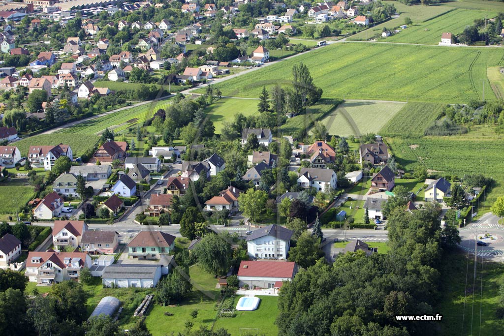 Photo arienne de Colmar (Quartier des Marachers)