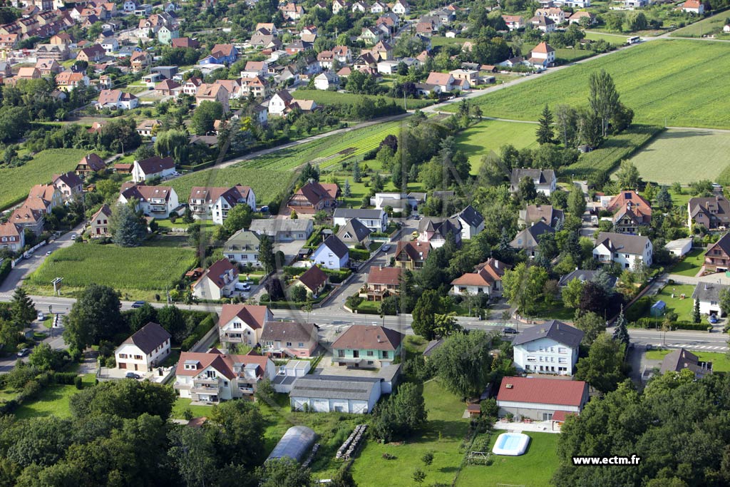 Photo arienne de Colmar (Quartier des Marachers)