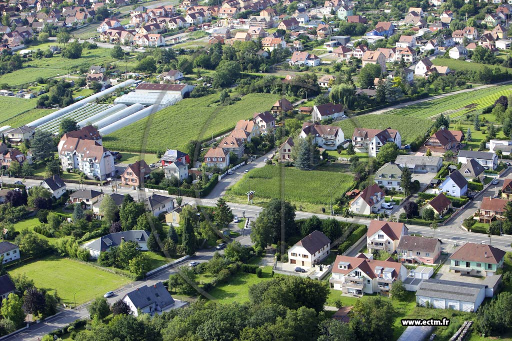 Photo arienne de Colmar (Quartier des Marachers)