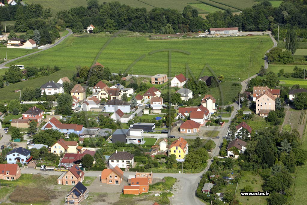 Photo arienne de Colmar (Quartier des Marachers)