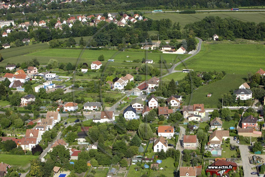 Photo arienne de Colmar (Quartier des Marachers)