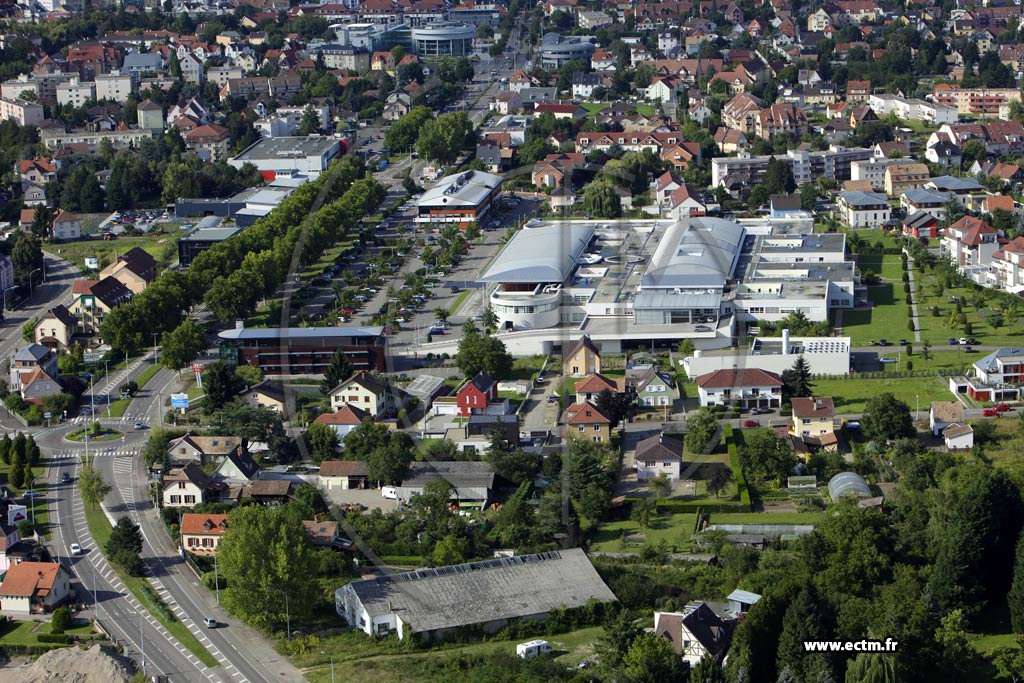 Photo arienne de Colmar (Quartier des Marachers)