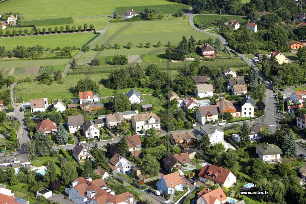 Photo arienne de Colmar (Quartier des Marachers)