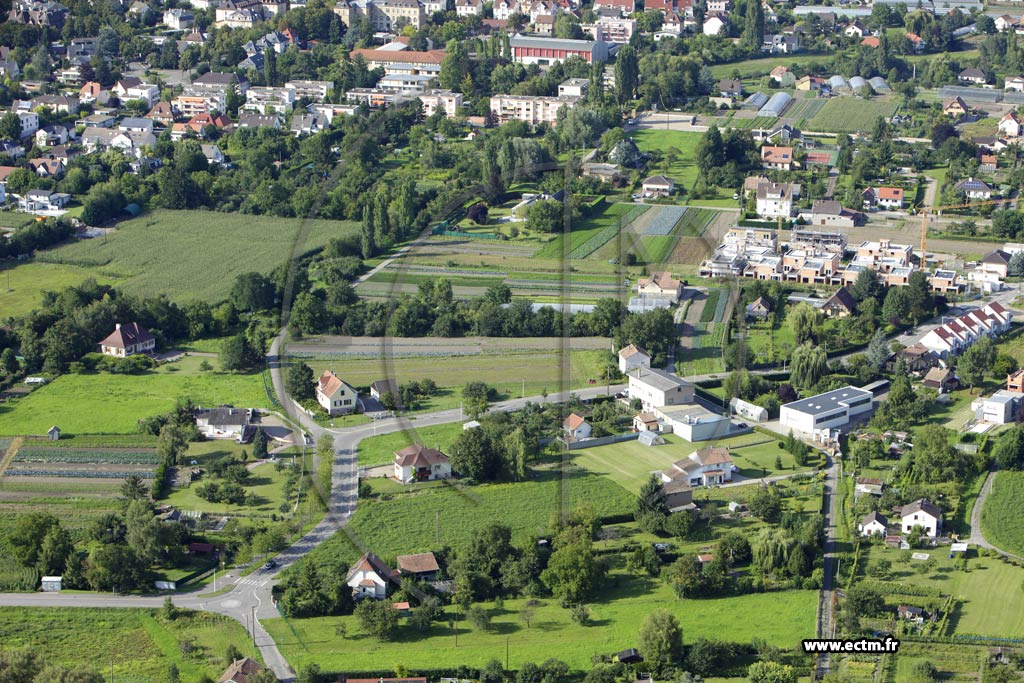 Photo arienne de Colmar (Quartier des Marachers)