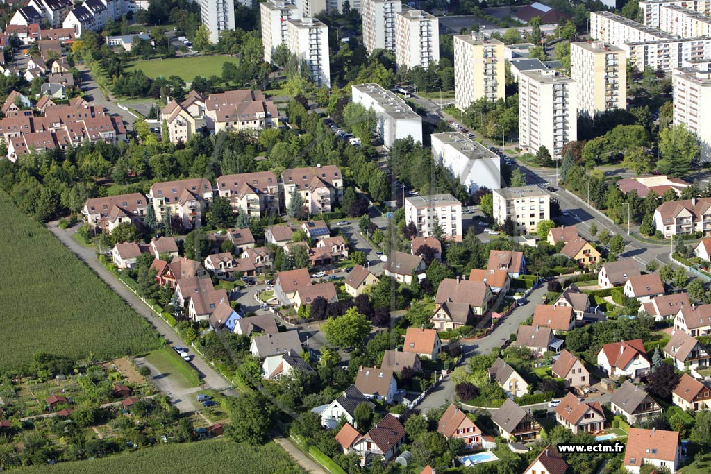 Photo arienne de Colmar (Quartier Europe)