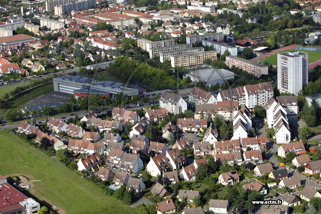Photo arienne de Colmar (Quartier Europe)