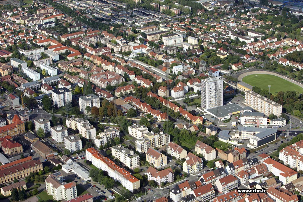 Photo arienne de Colmar (Quartier Saint Lon)
