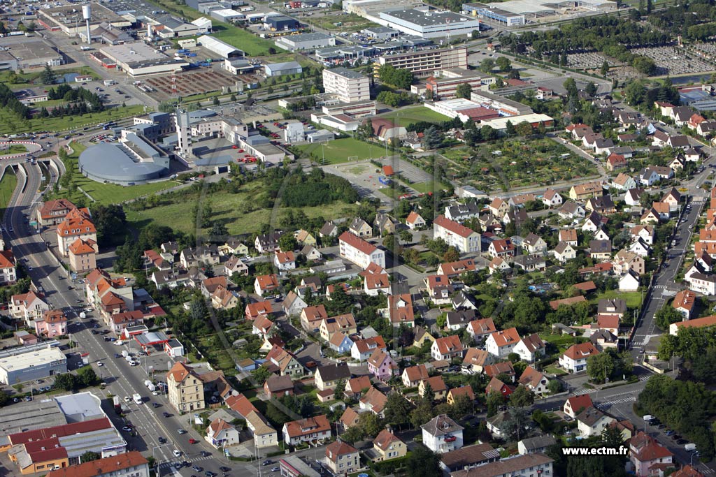 Photo arienne de Colmar (Quartier Saint Lon)