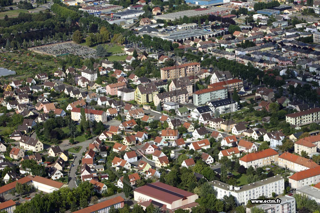 Photo arienne de Colmar (Quartier Saint Lon)