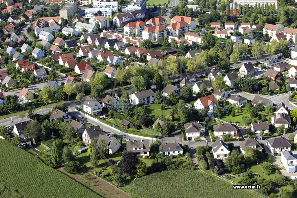 Photo arienne de Colmar (Quartier Sainte Marie)