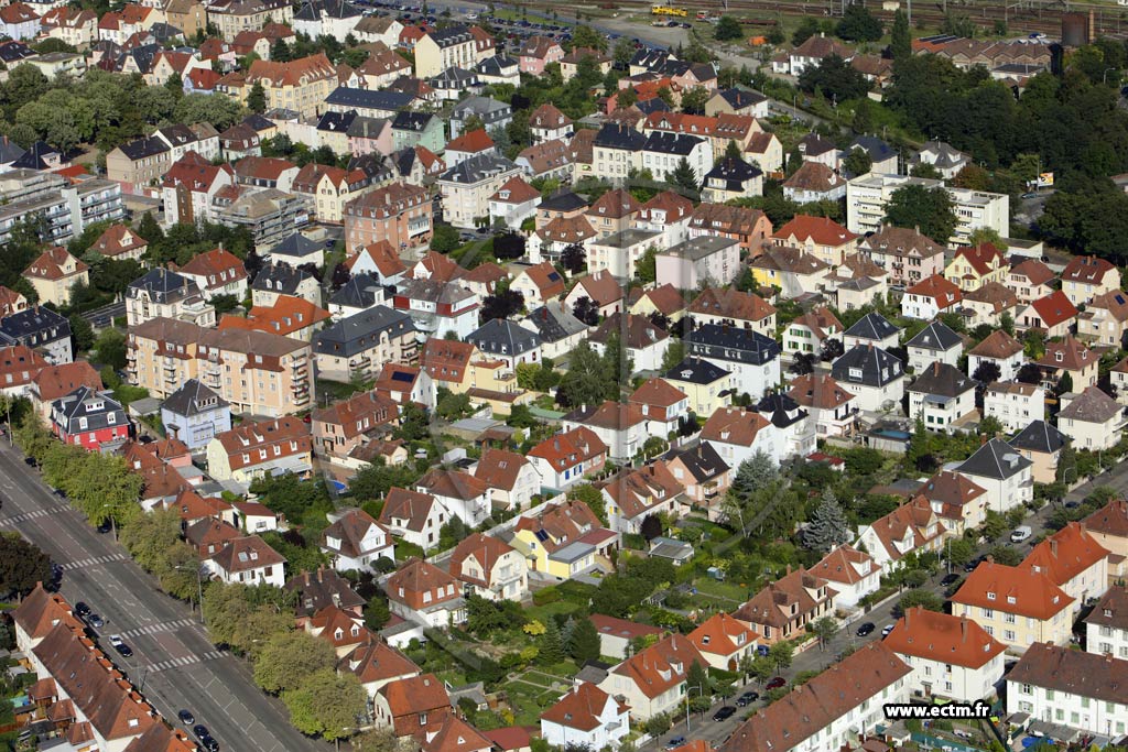 Photo arienne de Colmar (Quartier Sainte Marie)