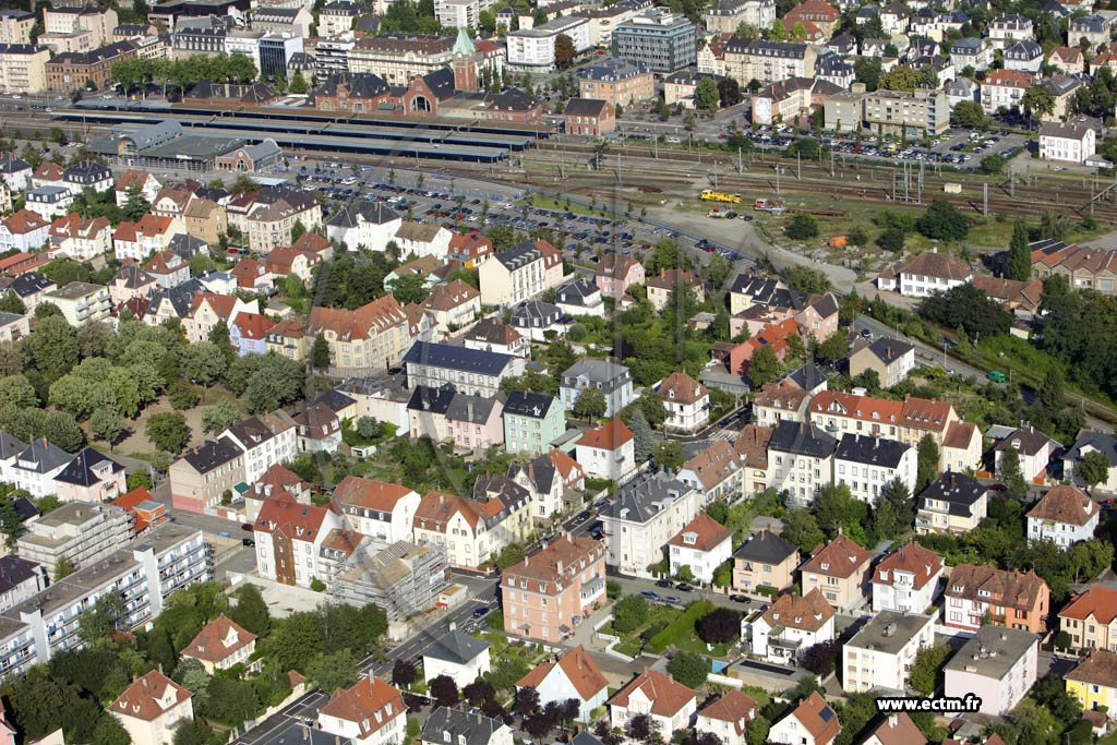 Photo arienne de Colmar (Quartier Sainte Marie)