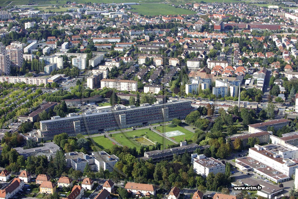 Photo arienne de Colmar (Quartier Sainte Marie)