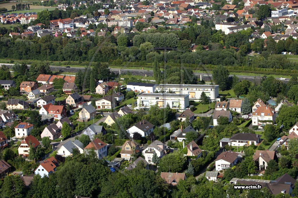 Photo arienne de Colmar (Quartier St Antoine Ladhof)