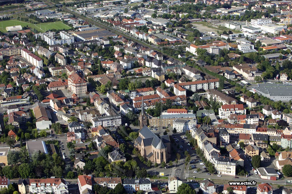 Photo arienne de Colmar (Quartier St Joseph Mittelharth)