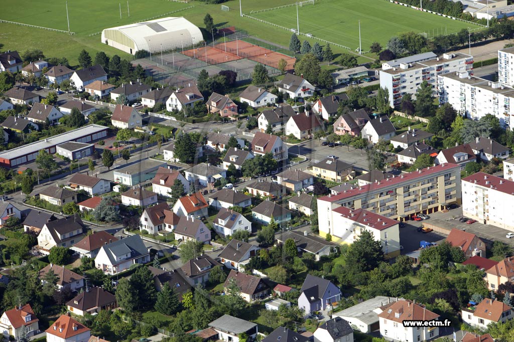 Photo arienne de Colmar (Quartier St Joseph Mittelharth)