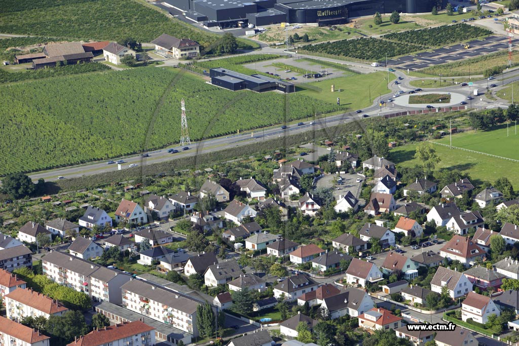 Photo arienne de Colmar (Quartier St Joseph Mittelharth)