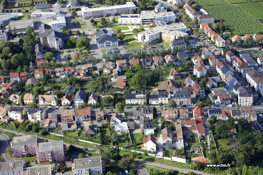 Photo arienne de Colmar (Quartier St Vincent de Paul)