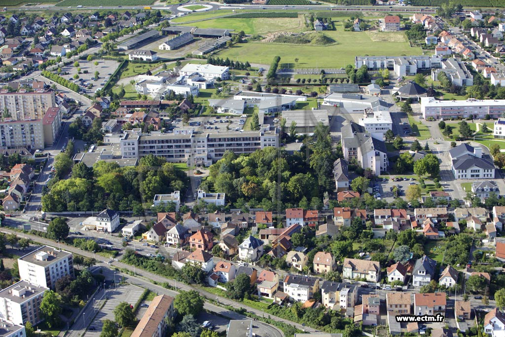 Photo arienne de Colmar (Quartier St Vincent de Paul)