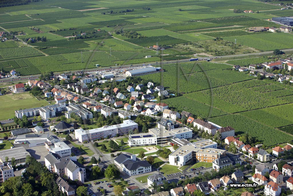 Photo arienne de Colmar (Quartier St Vincent de Paul)