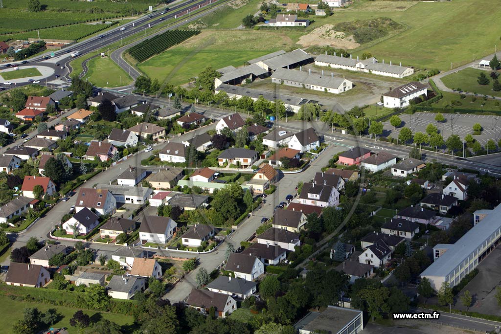 Photo arienne de Colmar (Quartier St Vincent de Paul)