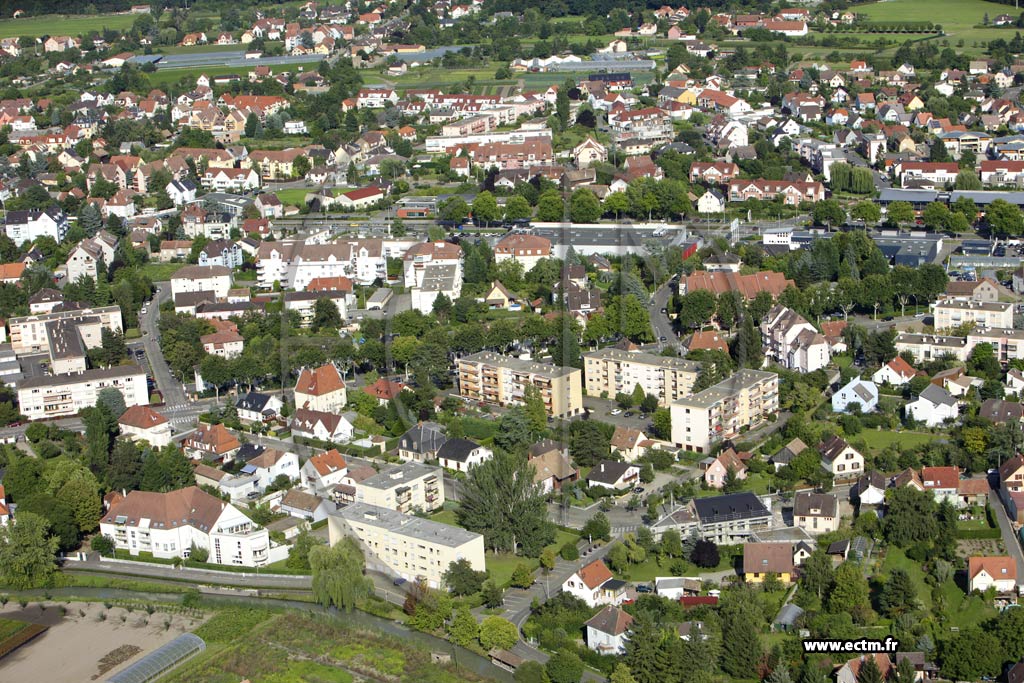Photo arienne de Colmar (Quartier Sud)