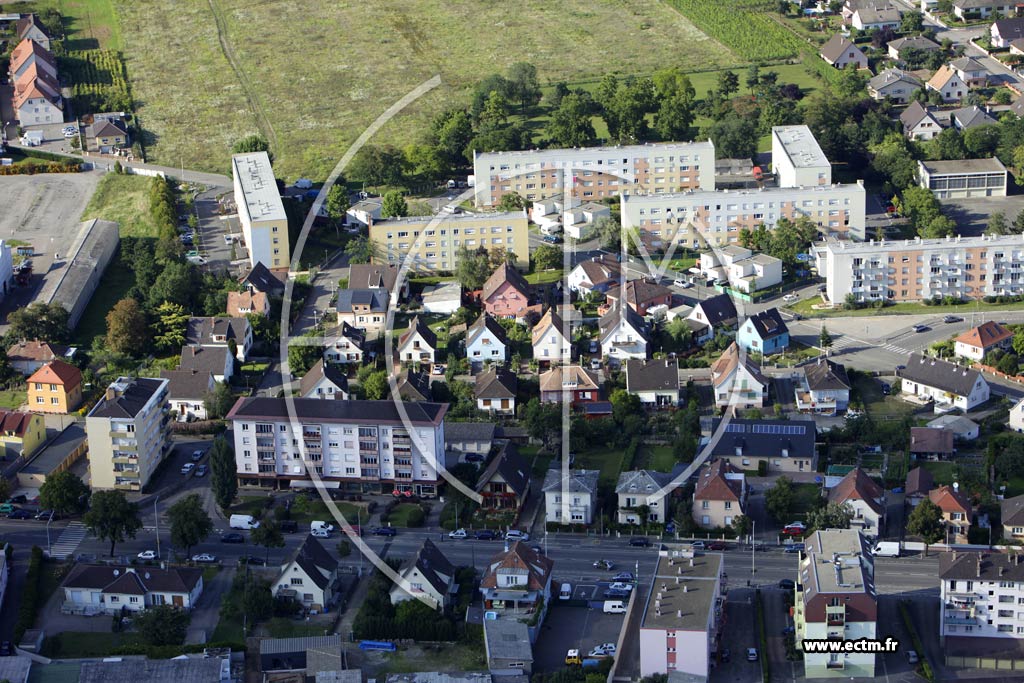Photo arienne de Ingersheim