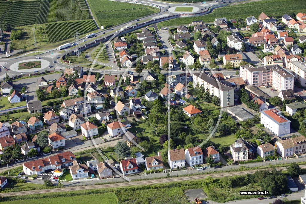 Photo arienne de Ingersheim