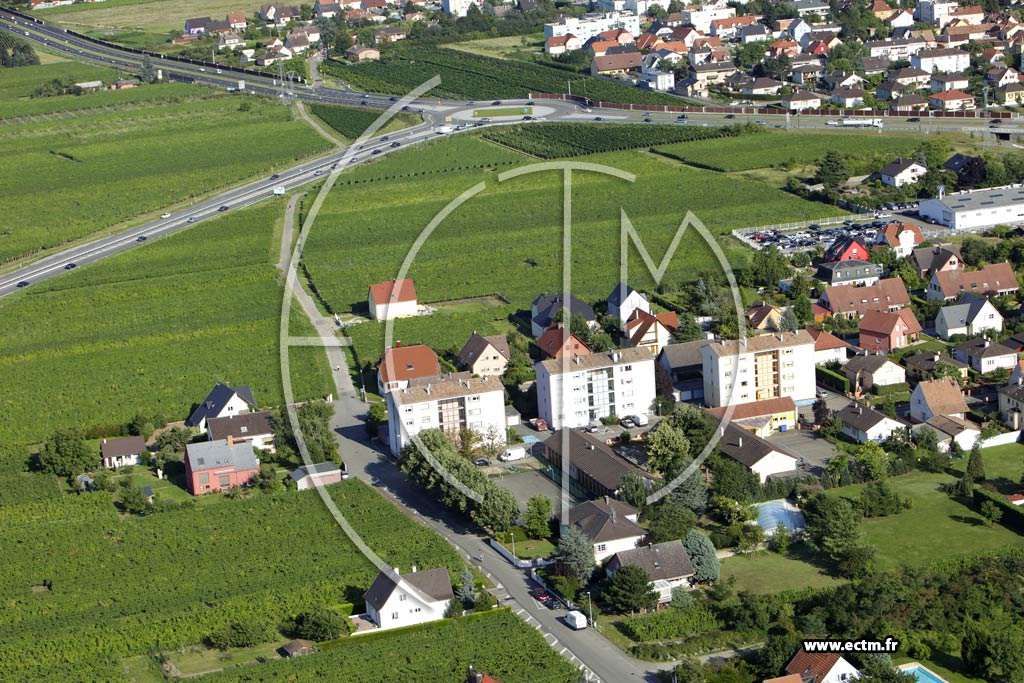 Photo arienne de Ingersheim