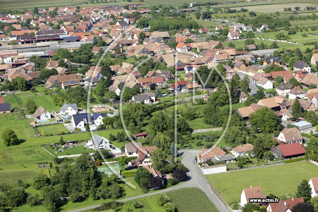 Photo arienne de Jebsheim