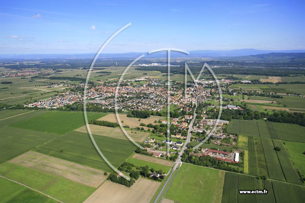 Photo arienne de Marckolsheim