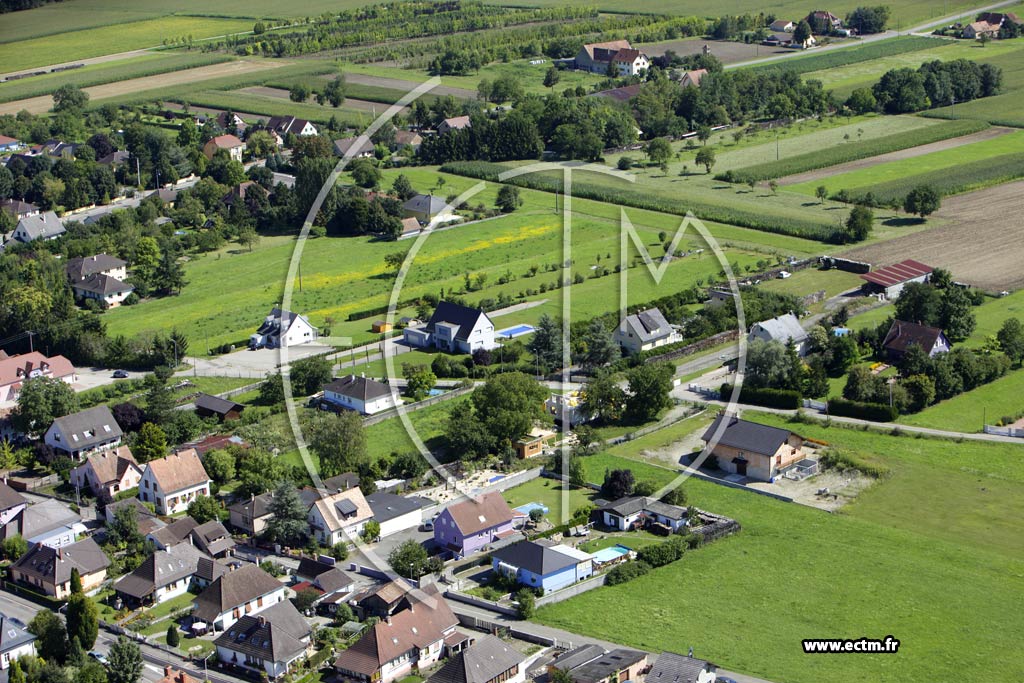 Photo arienne de Marckolsheim