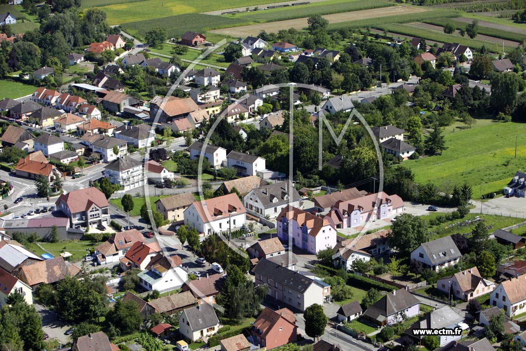 Photo arienne de Marckolsheim