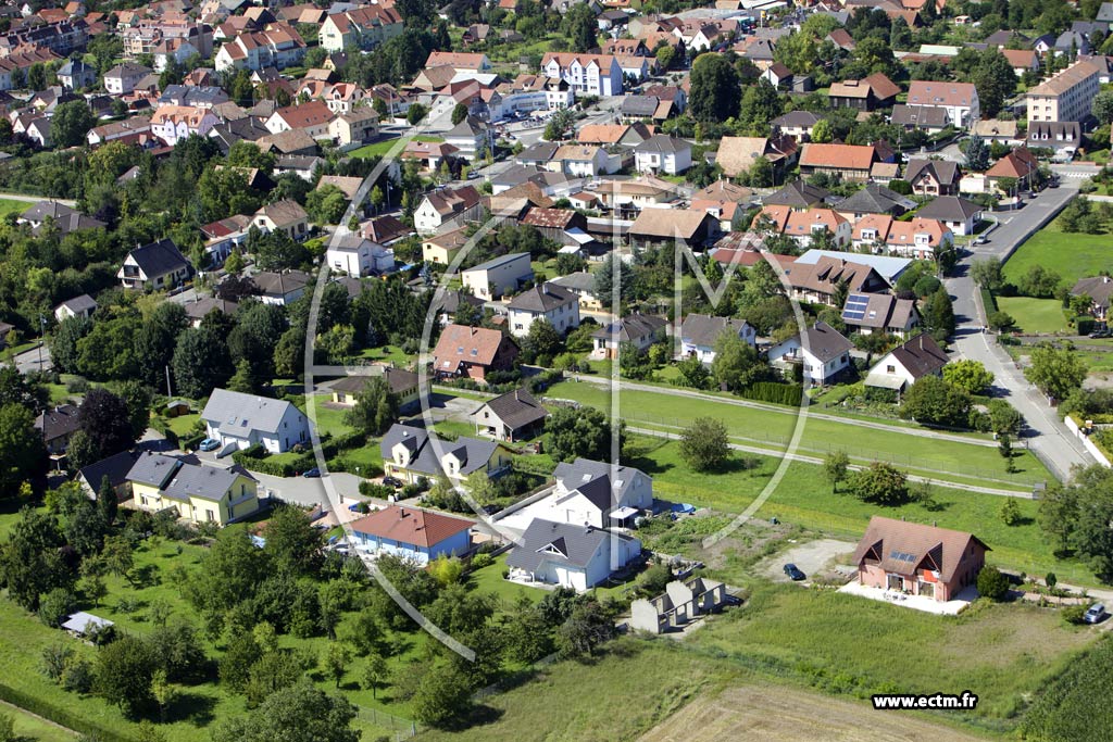 Photo arienne de Marckolsheim