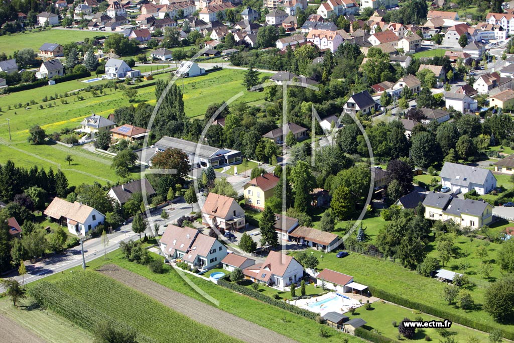 Photo arienne de Marckolsheim