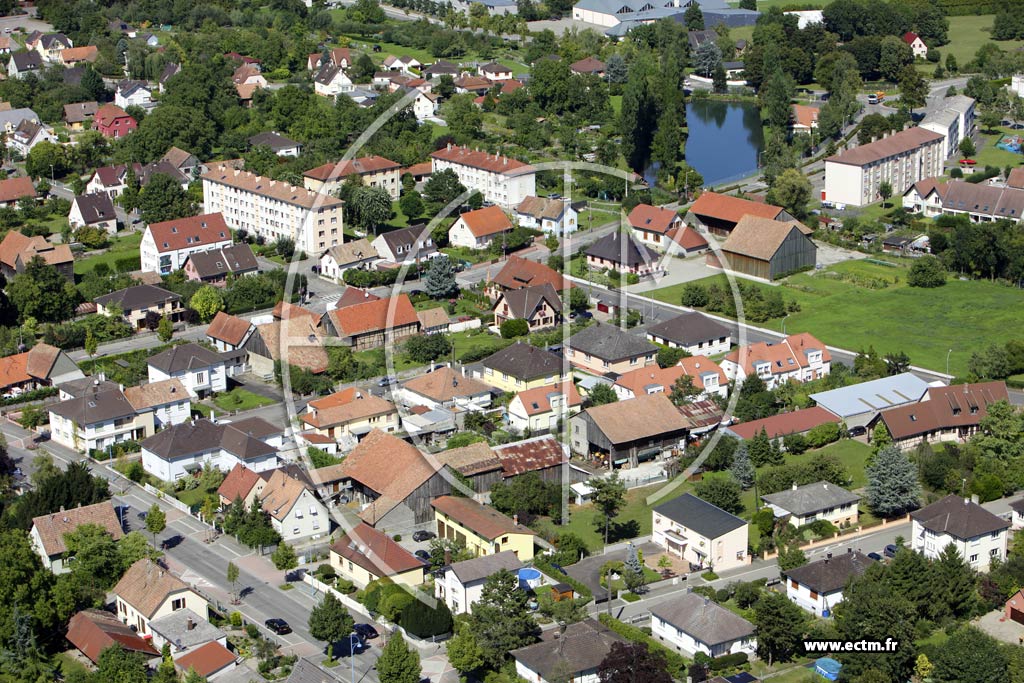 Photo arienne de Marckolsheim